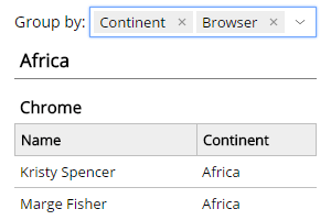 Cx Grid - Dynamic Grouping